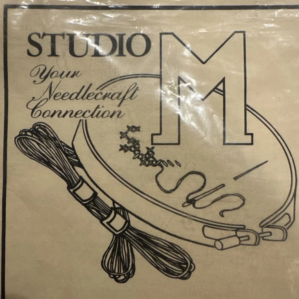 Vintage Studio M Red 1955 Chevy Cross Stitch Kit #118171 Made In USA 15x6